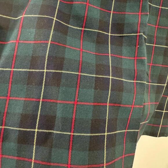 NWT Vintage Casual Corner 90s Y2k Green Plaid Tartan Pencil Skirt- Size 10 - Picture 3 of 4